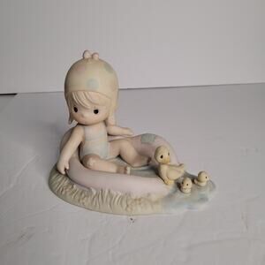 Precious Moments "August" - Little Boy with Ducks